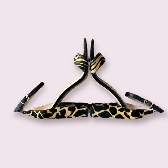 Sam Edelman Yaro Cow Hair Block Heel Sandals Sz 9M - Picture 5 of 12